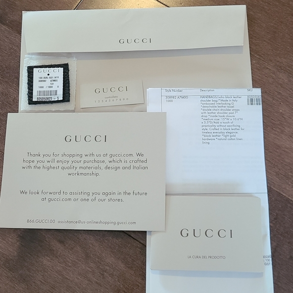 Gucci Black Soho Leather Tote - Picture 10 of 10